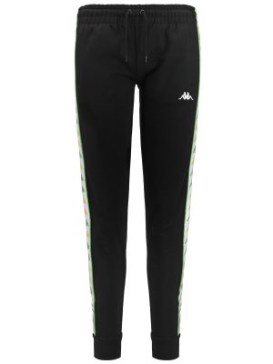 222 BANDA BARNUI 2 - Pants - Sport Trousers - Woman - BLACK-WHITE-GREEN DUSTY