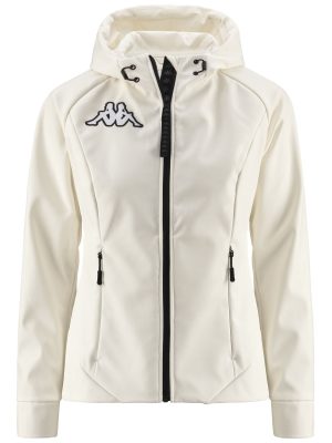 6CENTO  688J - Fleece - Jacket - Woman - WHITE MILK-BLACK