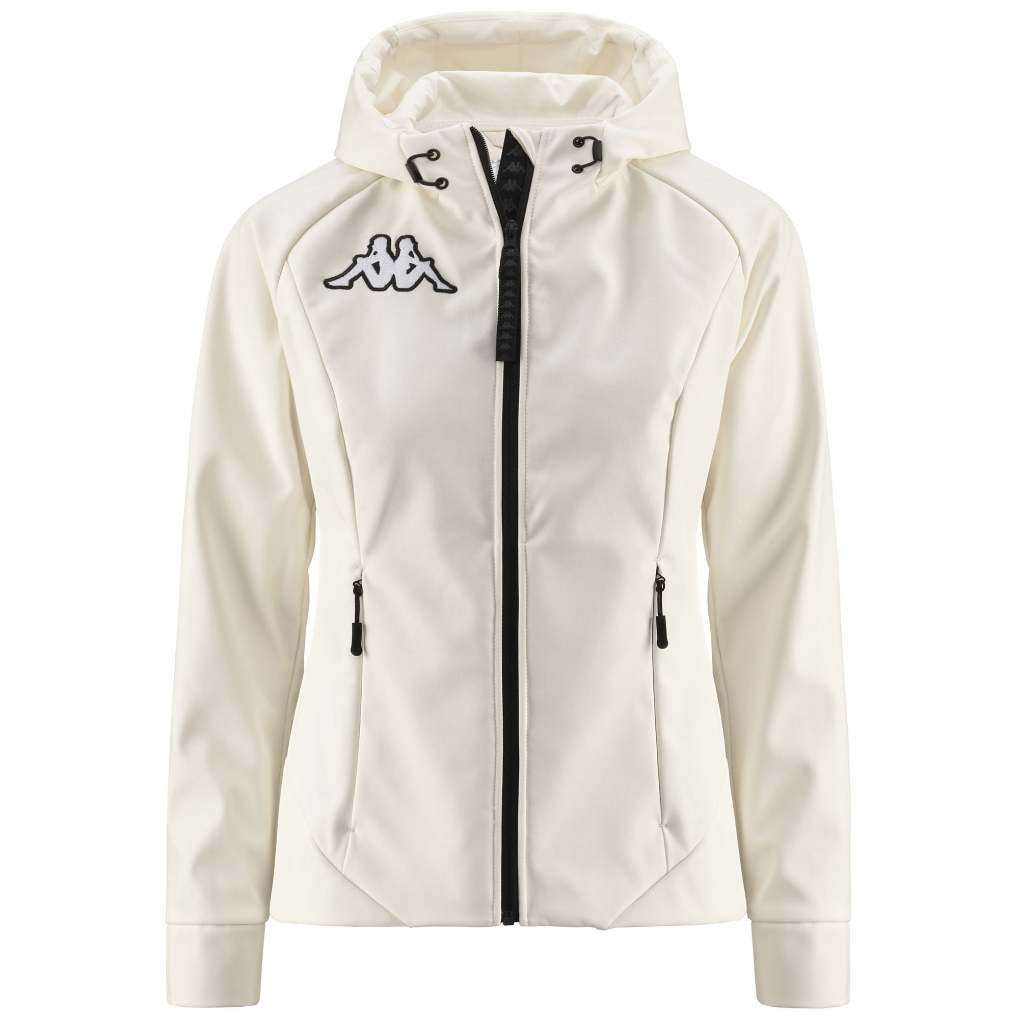 6CENTO 688J - Fleece - Jacket - Woman - WHITE MILK-BLACK