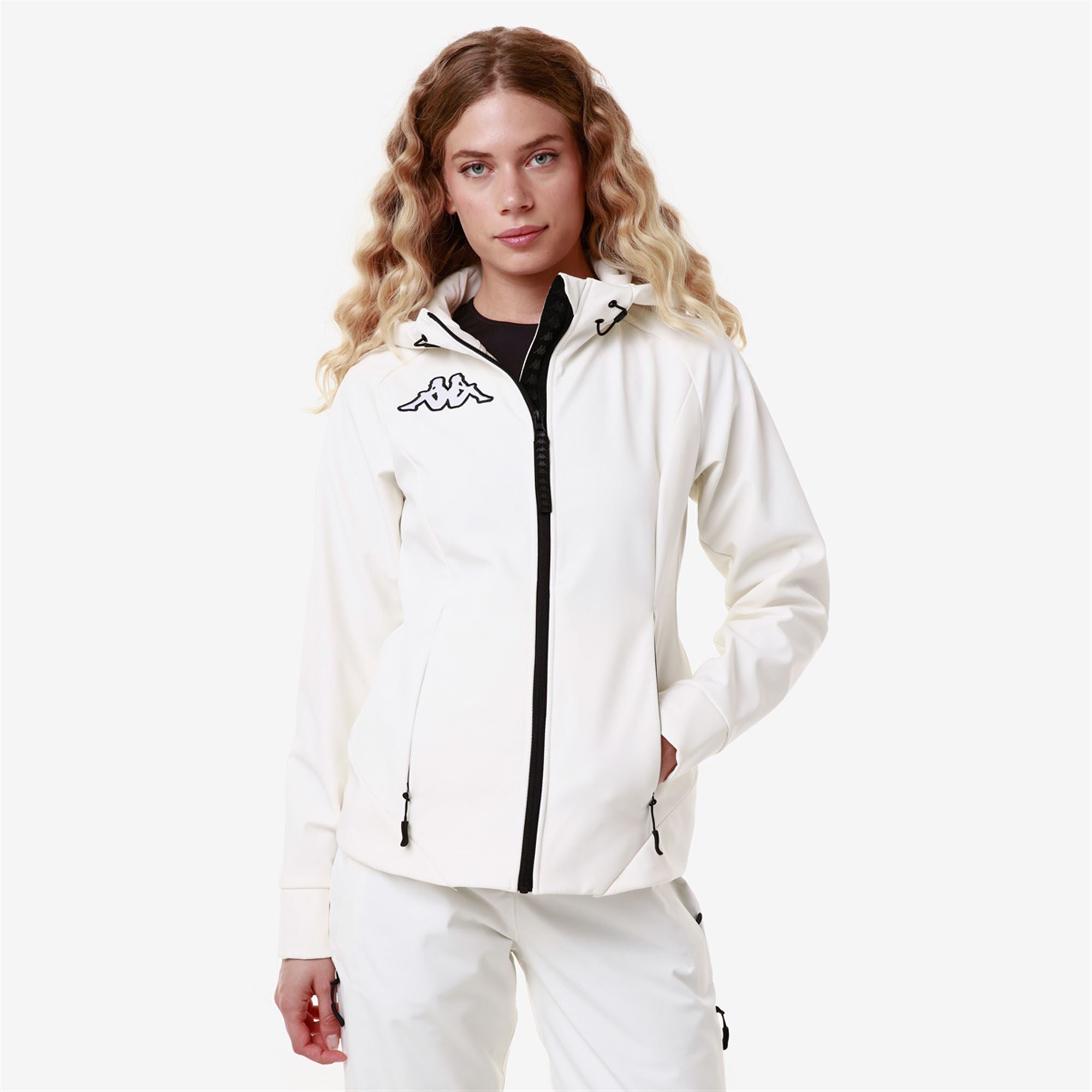 6CENTO 688J - Fleece - Jacket - Woman - WHITE MILK-BLACK - Image 4