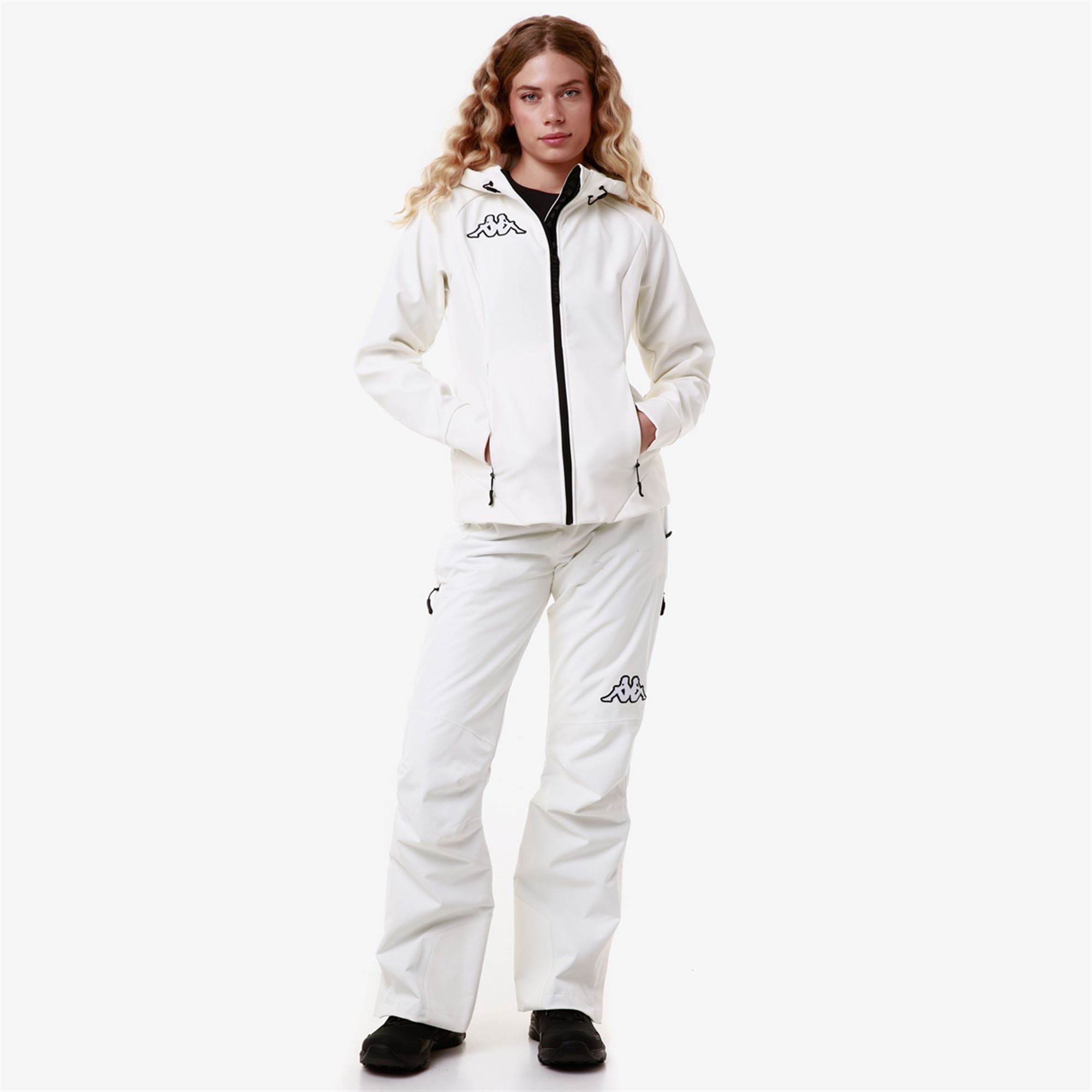 6CENTO 688J - Fleece - Jacket - Woman - WHITE MILK-BLACK - Image 7