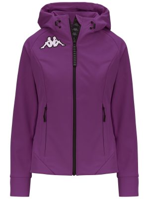 6CENTO  688J - Fleece - Jacket - Woman - VIOLET PURPLE SUNSET-BLACK