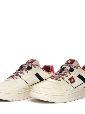KAI 1 - Sneakers - Low Cut - Unisex - OFF WHITE-RED DK-BLACK