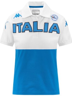 EROI POLO LADY ITALIA FICK - Polo Shirts - Polo - Woman - WHITE-AZURE