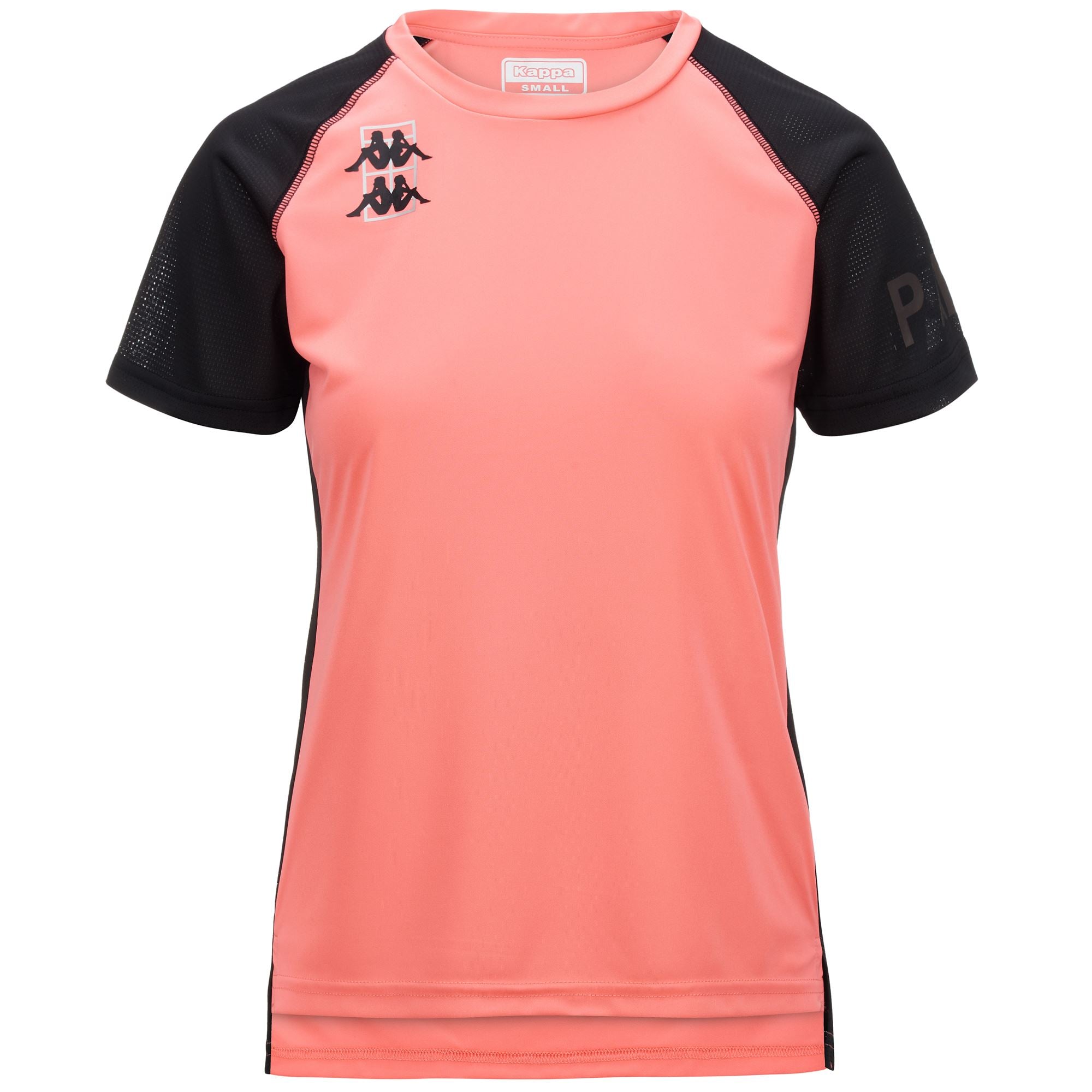 KOMBAT PADEL EDESTIS - Active Jerseys - Shirt - Woman - BLACK-RED SUGAR CORAL