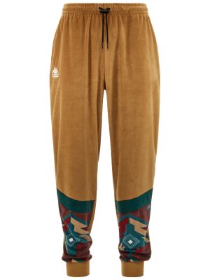 HERITAGE PEVIO - Pants - Sport Trousers - Man - YELLOW CAMEL-GREEN PONDEROSA