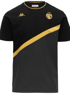 AMEPIZ SPEZIA - T-ShirtsTop - T-Shirt - Man - BLACK-GOLD