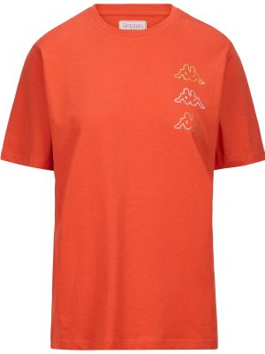 LOGO KEMILIA - T-ShirtsTop - T-Shirt - Woman - ORANGE RUSTING