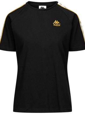 222 BANDA     ADI - T-ShirtsTop - T-Shirt - Woman - BLACK-YELLOW GOLD RICH-WHITE