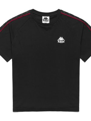 222 BANDA     ADI - T-ShirtsTop - T-Shirt - Woman - BLACK-RED RACING-WHITE