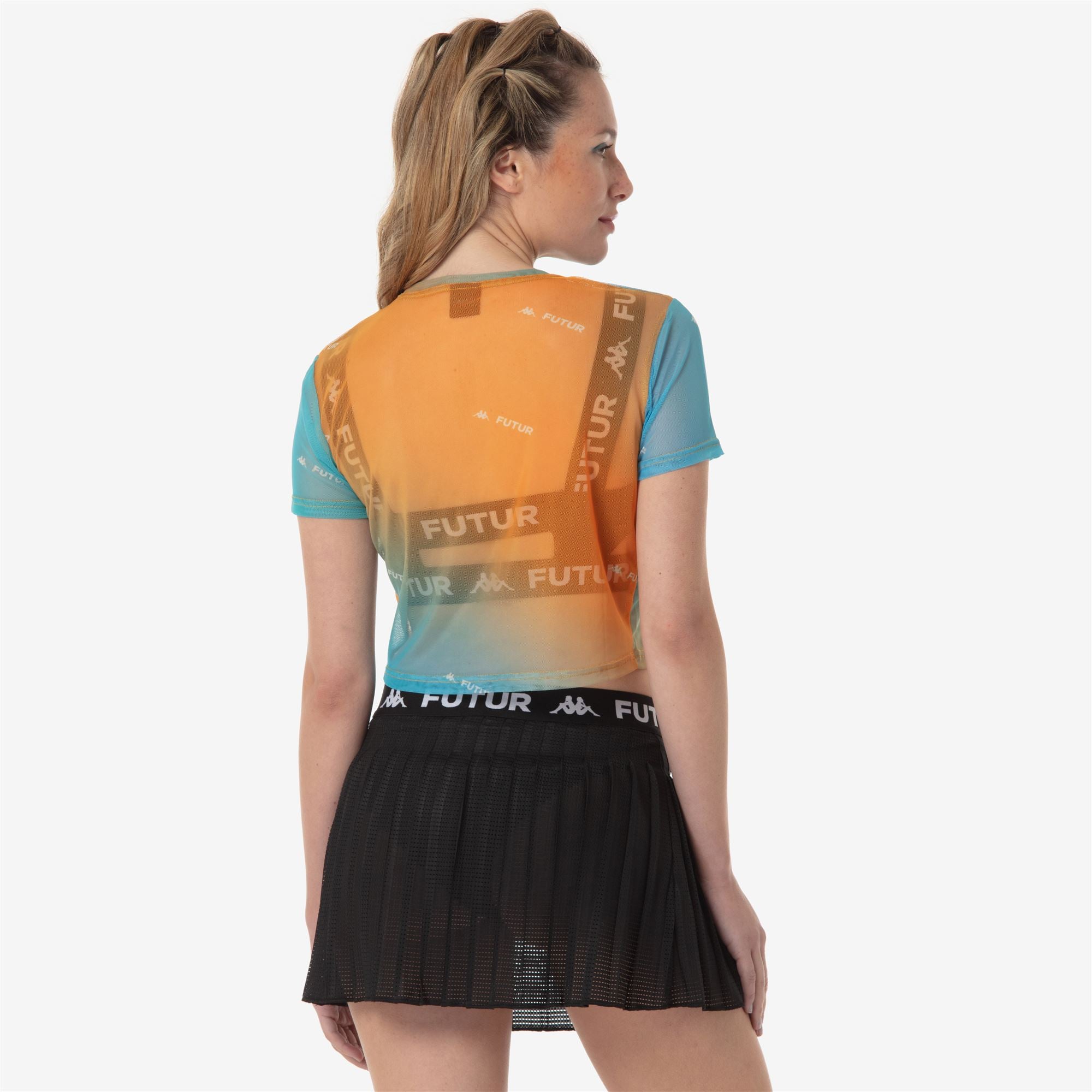 DOAL KFF - T-ShirtsTop - Top - Woman - ORANGE-TURQUOISE-WHITE - Image 6