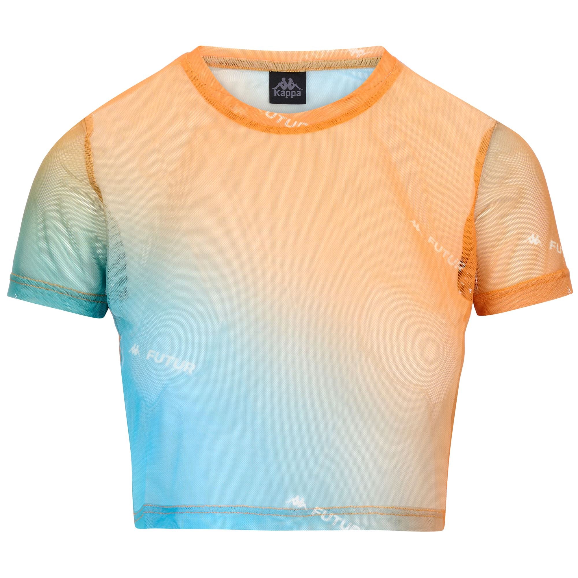 DOAL KFF - T-ShirtsTop - Top - Woman - ORANGE-TURQUOISE-WHITE