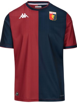 KOMBAT 2025 GENOA - Active Jerseys - Shirt - Man - RED DK DAHLIA-BLUE DK