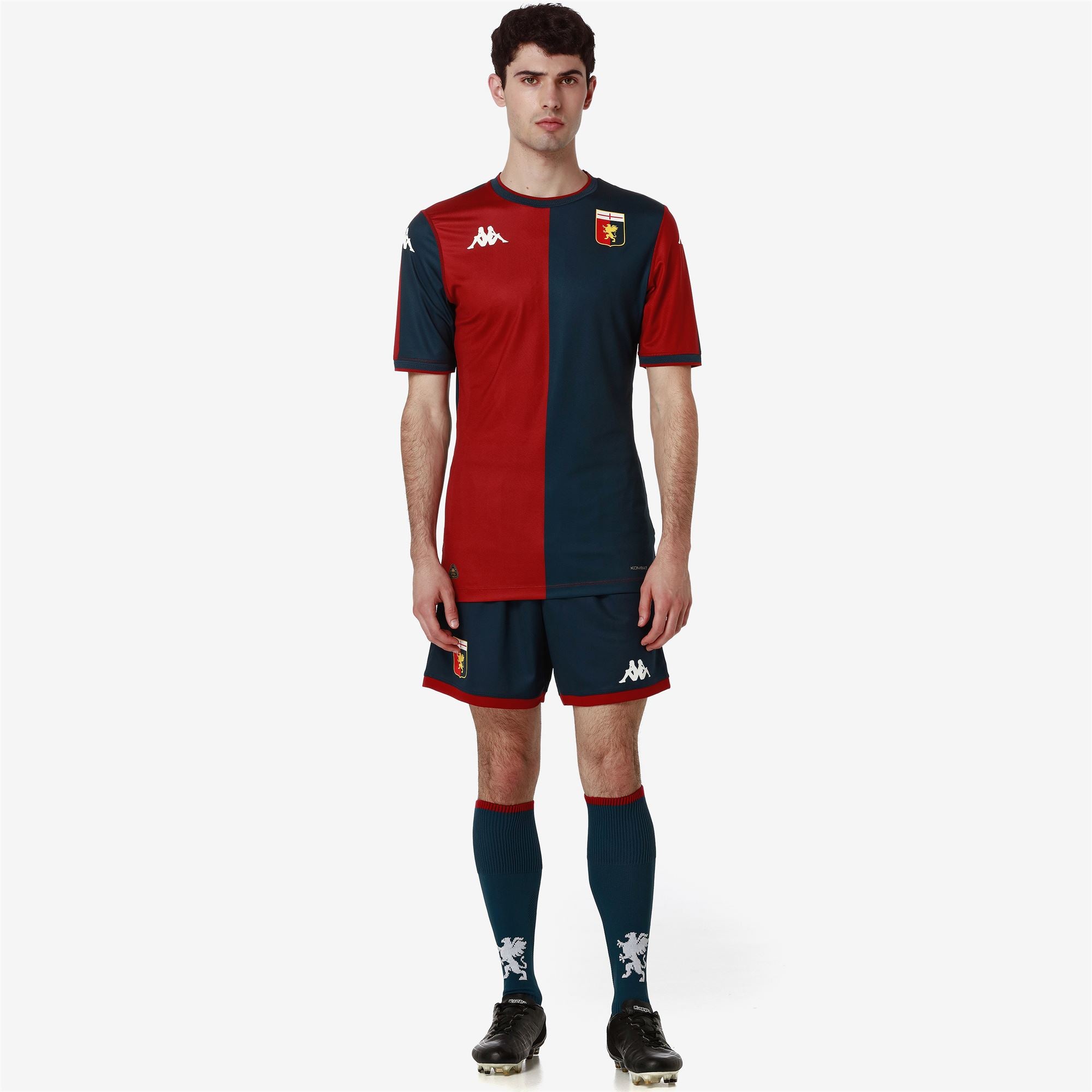 KOMBAT PRO 2025 GENOA - Active Jerseys - Shirt - Man - RED DK DAHLIA-BLUE DK - Image 7