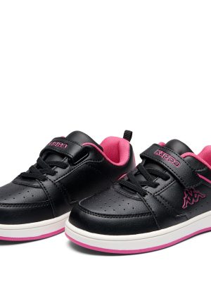 LOGO SHAY EV KID - Sneakers - Low Cut - Kid unisex - BLACK-FUCHSIA PINK