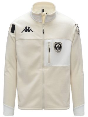 672 PREMIUM - Fleece - Jacket - Unisex - White Coconut-Black