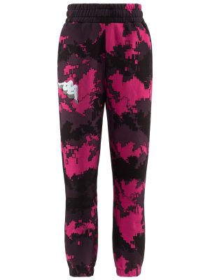 GRAPHIK GINAS - Pants - Sport Trousers - Woman - BLACK-FUCHSIA BRIGHT ROSE