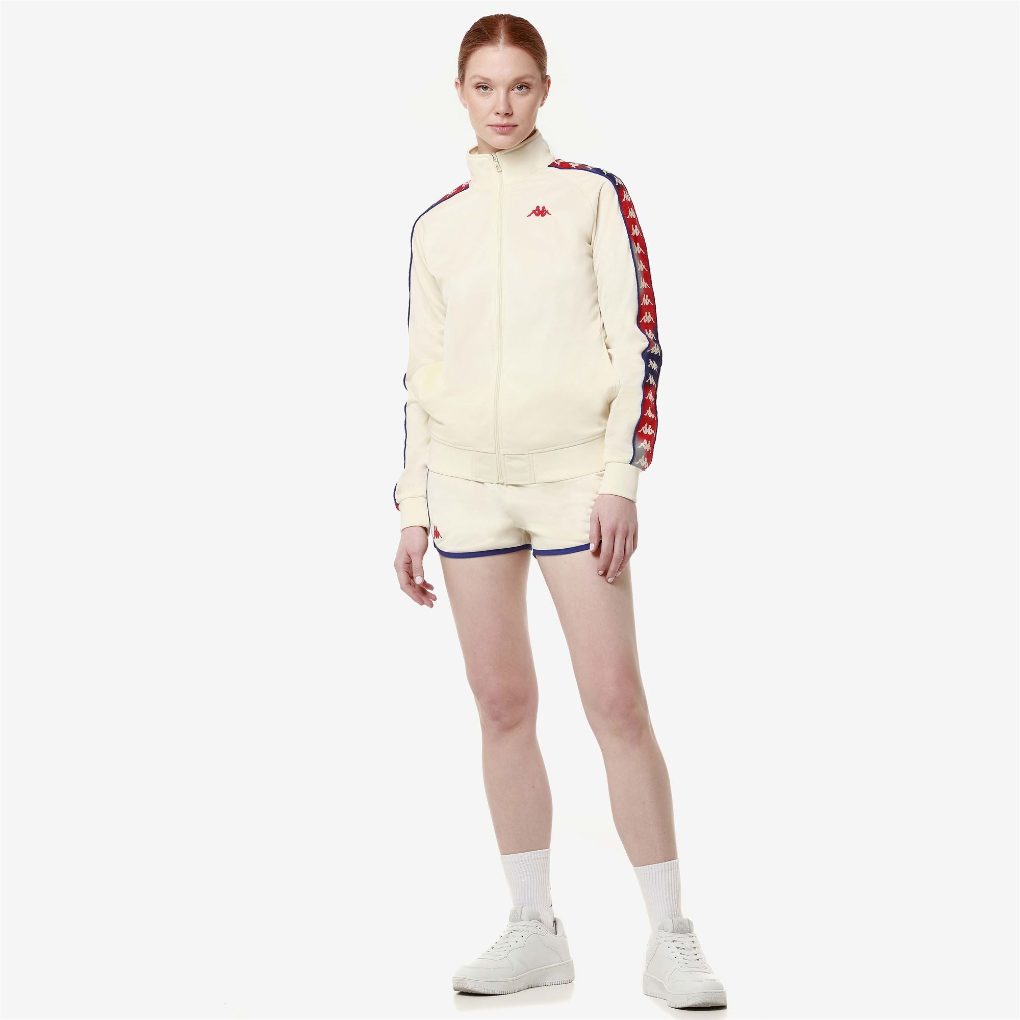 222 BANDA WANNISTONGT - Fleece - Jacket - Woman - GRAPHIK TAPE WHITE ANTIQUE-RED-GREY - Image 5