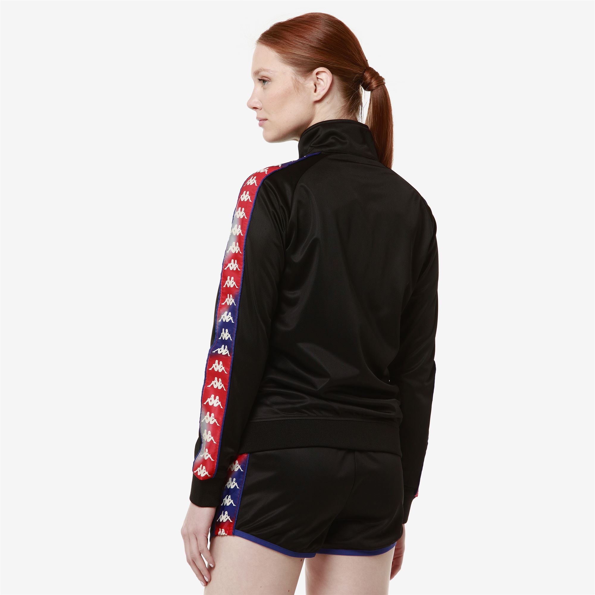 222 BANDA WANNISTONGT - Fleece - Jacket - Woman - GRAPHIK TAPE BLACK-RED-BLUE ROYAL - Image 4