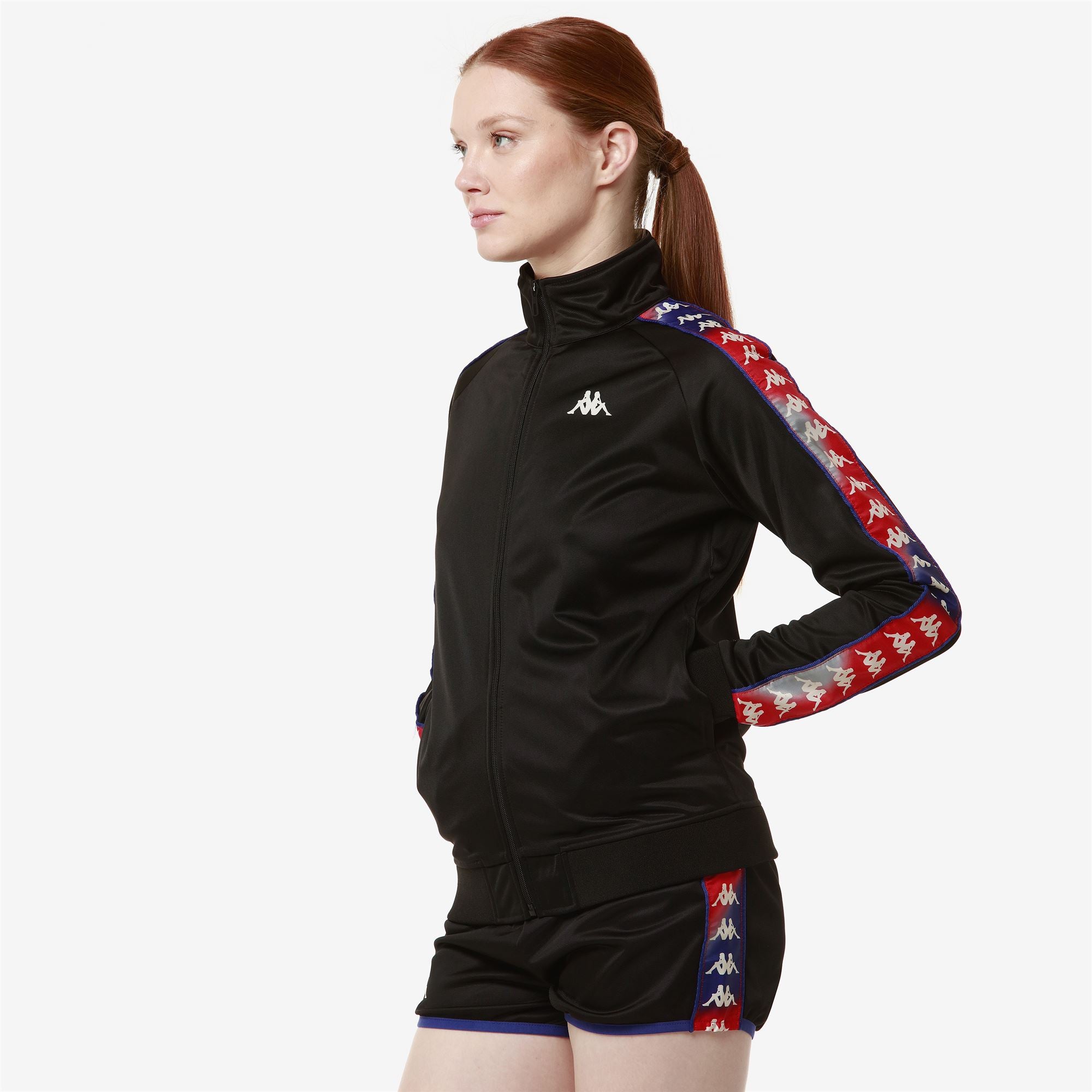 222 BANDA WANNISTONGT - Fleece - Jacket - Woman - GRAPHIK TAPE BLACK-RED-BLUE ROYAL - Image 3