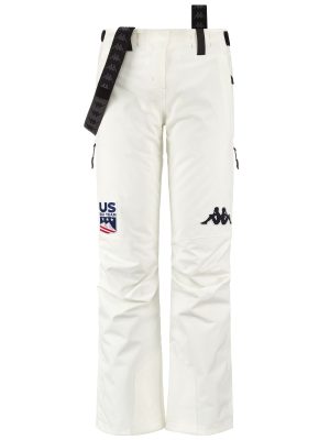 6CENTO 665G US - Pants - Sport Trousers - Woman - WHITE ANTIQUE-BLACK
