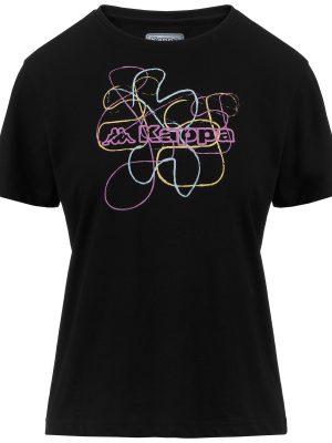 LOGO FENIGLIA - T-ShirtsTop - T-Shirt - Woman - BLACK