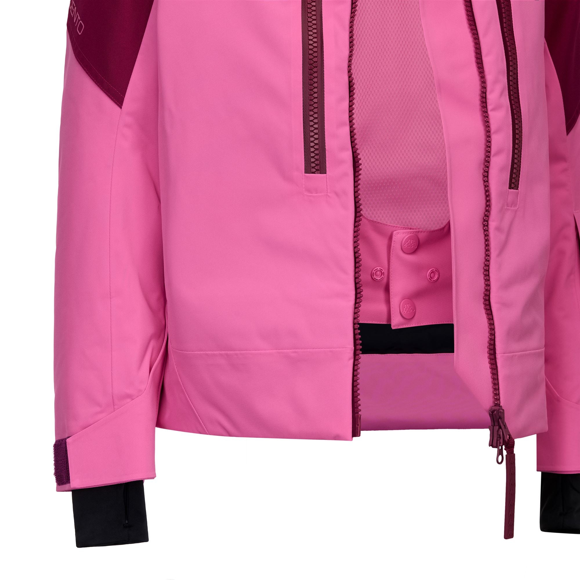 604C - Jackets - Mid - Woman - Fuchsia Lt-Red Plum - Image 3