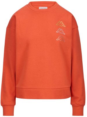 LOGO KIFOLI - Fleece - Jumper - Woman - ORANGE RUSTING