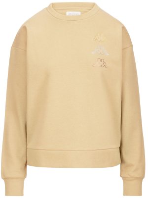 LOGO KIFOLI - Fleece - Jumper - Woman - BEIGE BISCUIT