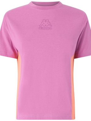 LOGO GADIA - T-ShirtsTop - T-Shirt - Woman - VIOLET BODACIOUS-ORANGE CORAL