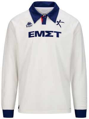 KOMBAT 2025 KALLITHEA - Active Jerseys - Shirt - Man - WHITE MILK-BLUE TWILIGHT-SPONSOR