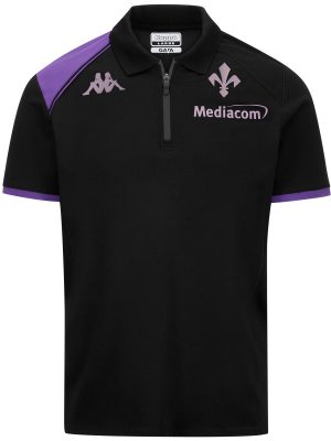 ACREM FIORENTINA - Polo Shirts - Polo - Man - BLACK-VIOLET INDIGO