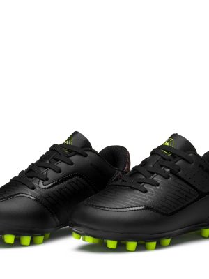 KOMBAT PLAYER AG KID - Sport Shoes - Low Cut - Boy - BLACK-NEON YELLOW