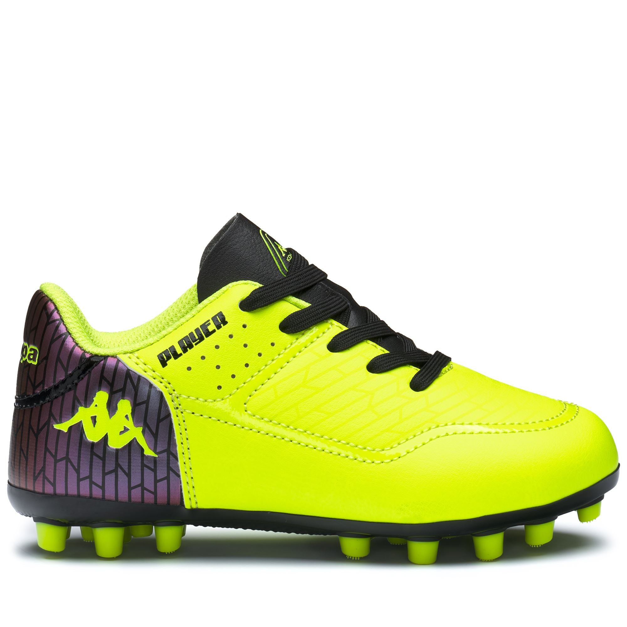 KOMBAT PLAYER AG KID - Sport Shoes - Low Cut - Boy - NEON YELLOW-BLACK - Image 2