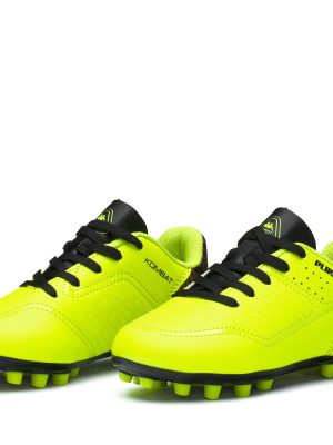 KOMBAT PLAYER AG KID - Sport Shoes - Low Cut - Boy - NEON YELLOW-BLACK