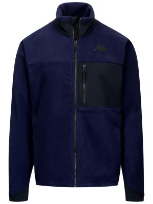 672 - Fleece - Jacket - Man - Blue Baritone-Black