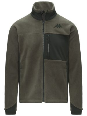 672 - Fleece - Jacket - Man - Green Academia-Green Rosin