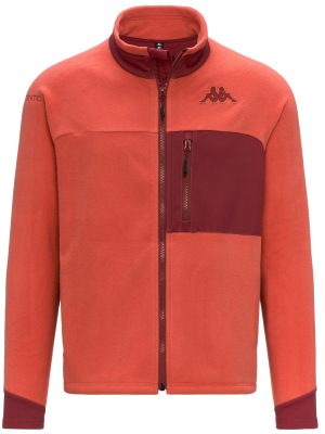 672 - Fleece - Jacket - Man - Orange-RED
