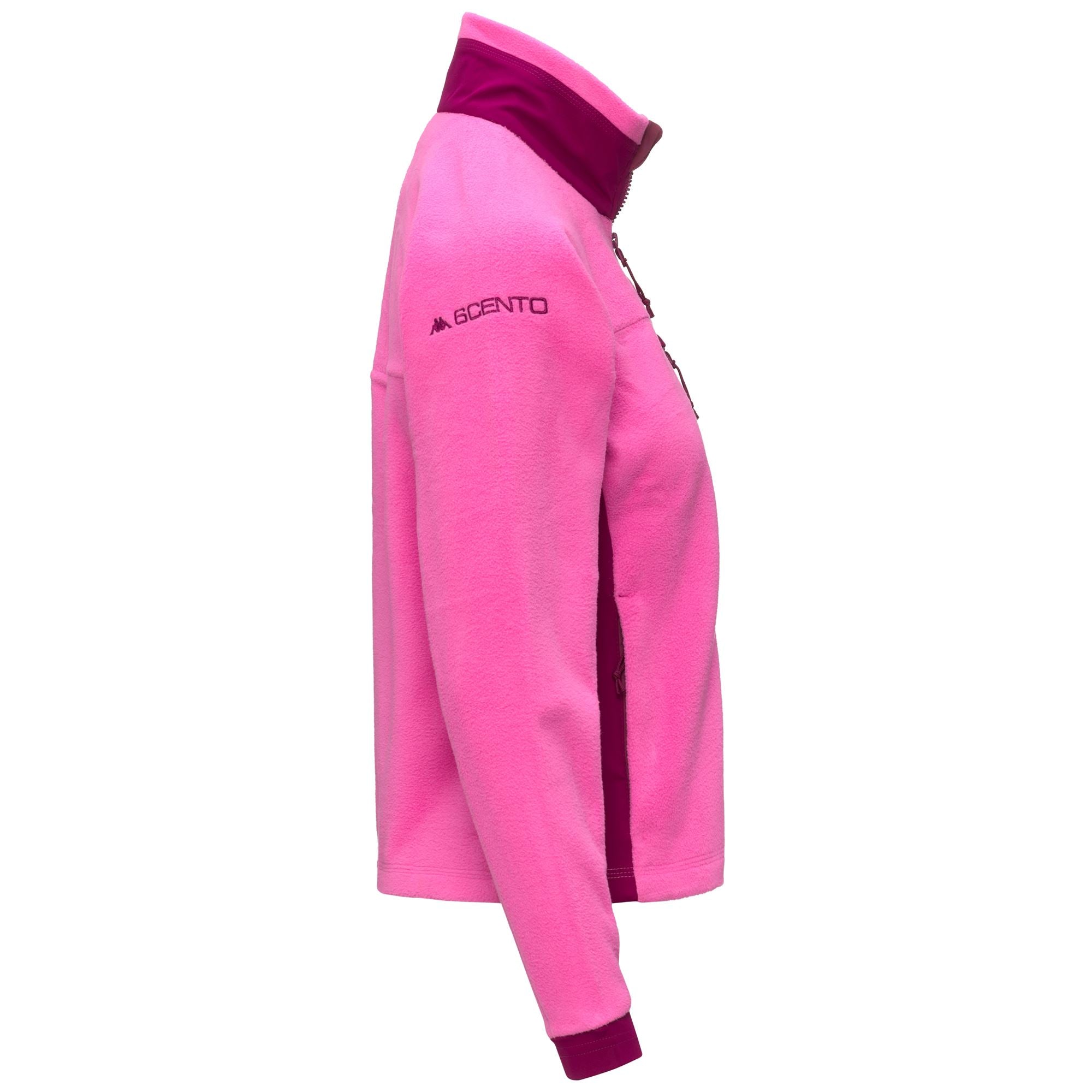 673 - Fleece - Jacket - Woman - Fuchsia Lt-Red Plum - Image 2