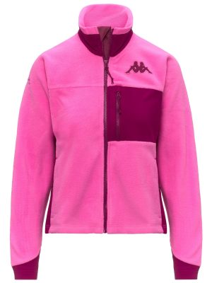 673 - Fleece - Jacket - Woman - Fuchsia Lt-Red Plum