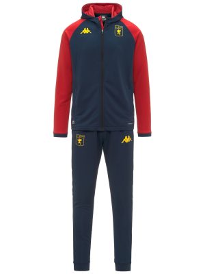 MOXANA PRO GENOA - Sport Suits - TRACKSUIT - Man - BLUE DK-RED BLAZE