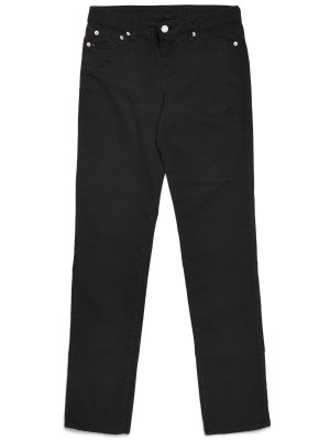 DEBBYE COMFORT PEACHED GABARDINE - Pants - 5 Pockets - Woman - BLACK