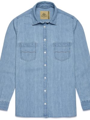 ASTOR DENIM - SHIRTS - Button  Down - Woman - LT BLUE INDIGO