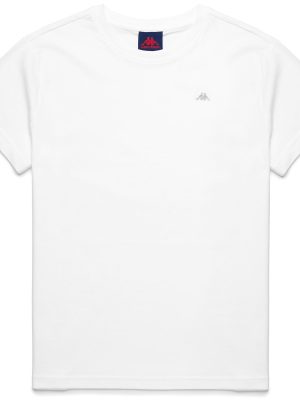 KATIE - T-ShirtsTop - T-Shirt - Woman - WHITE-GREY SILVER