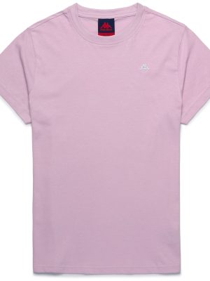 KATIE - T-ShirtsTop - T-Shirt - Woman - VIOLET LT LILAC-GREY SILVER