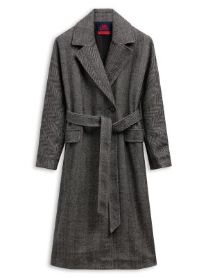 JEANNE - Jackets - Long - Woman - BLACK-WHITE