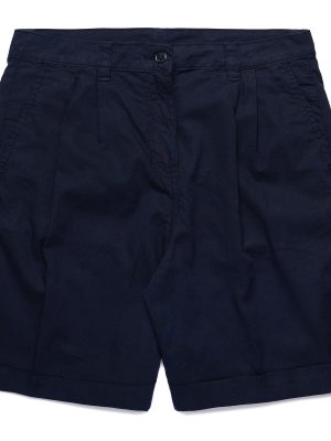 YVONNE LIGHT LINEN - Shorts - CHINO - Woman - BLUE NAVY