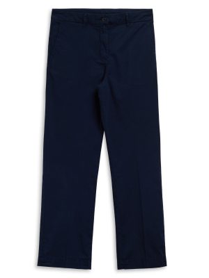 GYLDA LIGHT POPLIN - Pants - CHINO - Woman - BLUE IRIS