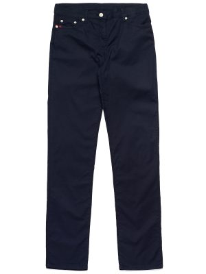 DEBBYE LIGHT POPLIN - Pants - CHINO - Woman - BLUE NAVY