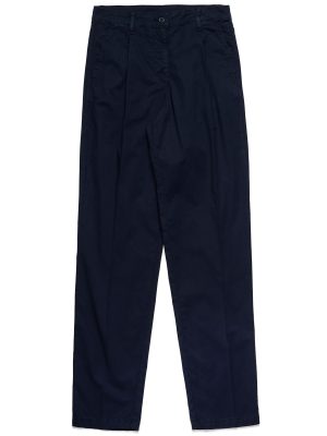 NOELIA LIGHT POPLIN - Pants - CHINO - Woman - BLUE NAVY